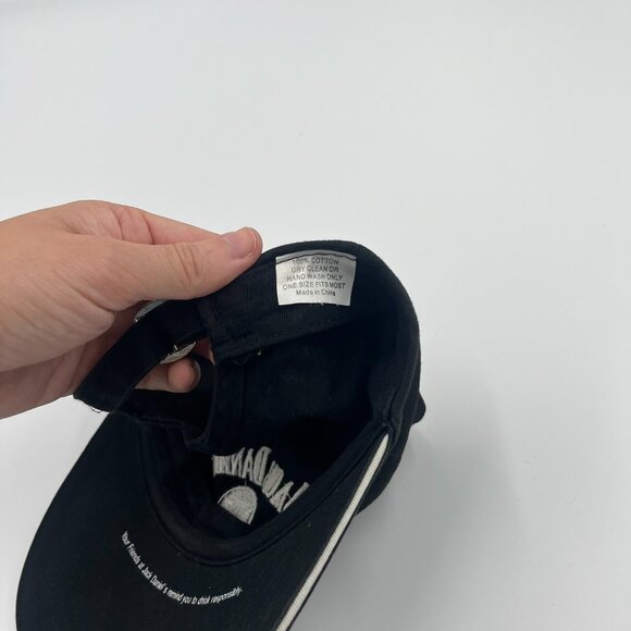 Jack Daniels Baseball Hat Cap Black Adjustable Strap Black White Party Summer - Picture 6 of 8